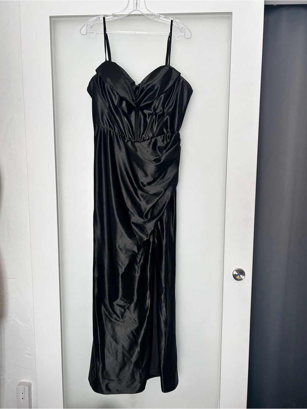 Laurel's House black satin corset dress size small